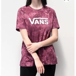 Zumiez Vans Drop V Prune Tie Dye Boyfriend T-Shirt